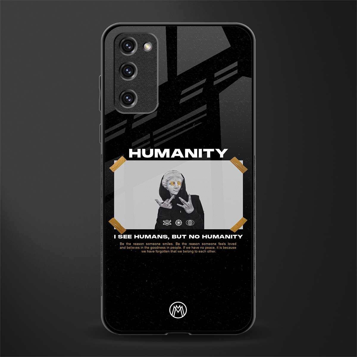 humans but no humanity glass case for samsung galaxy s20 fe image