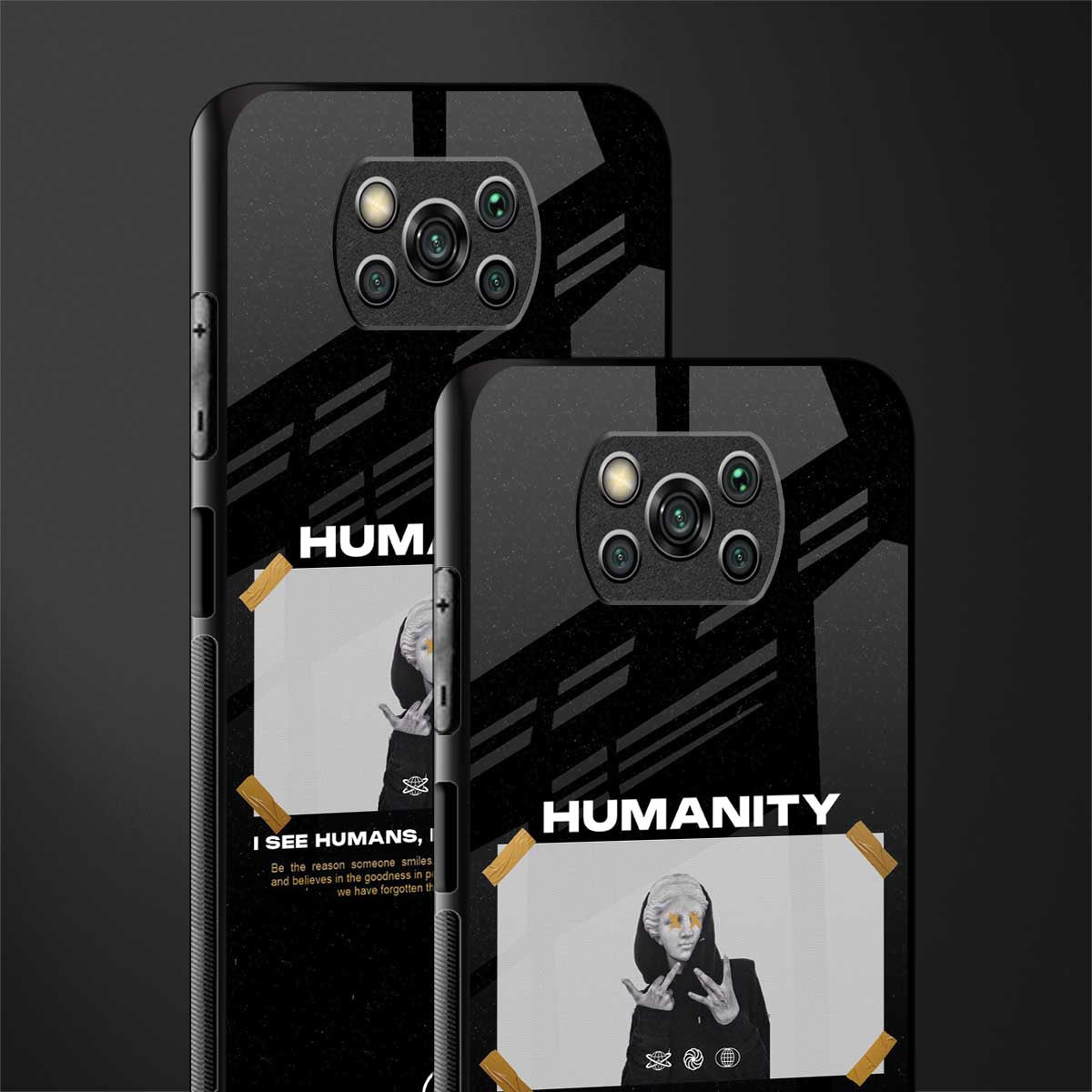 humans but no humanity glass case for poco x3 pro image-2