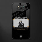 humans but no humanity glass case for poco x3 image