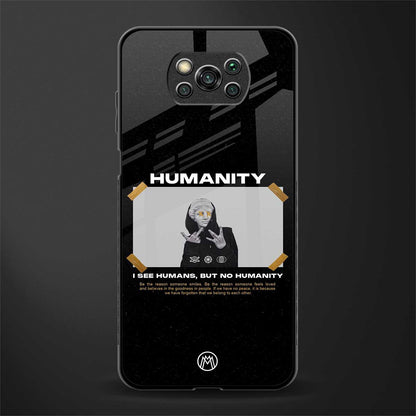 humans but no humanity glass case for poco x3 image