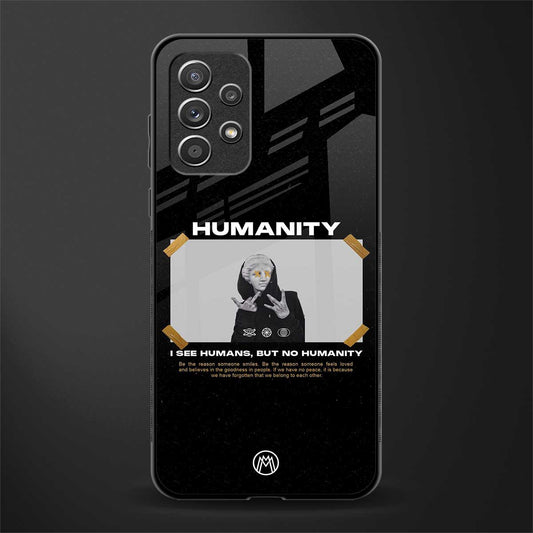 humans but no humanity glass case for samsung galaxy a72 image