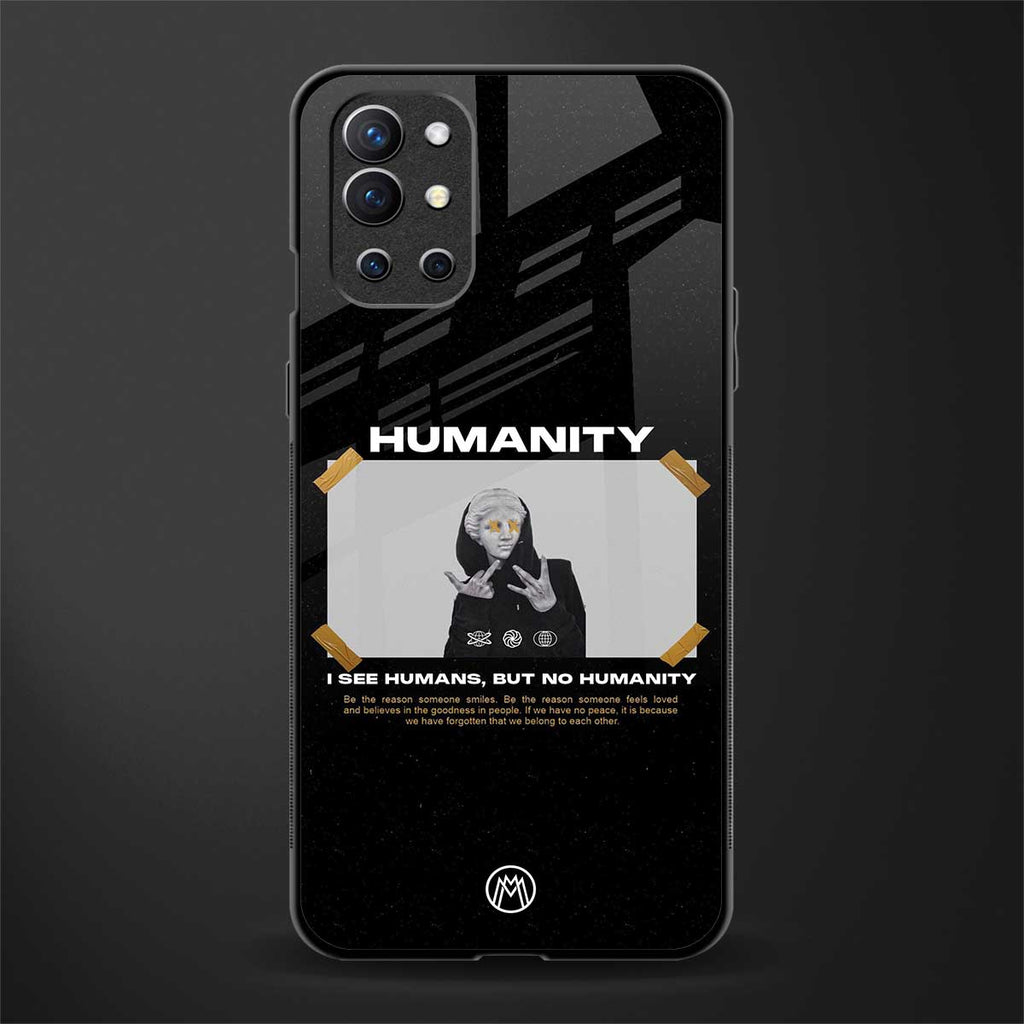 humans but no humanity glass case for oneplus 9r image