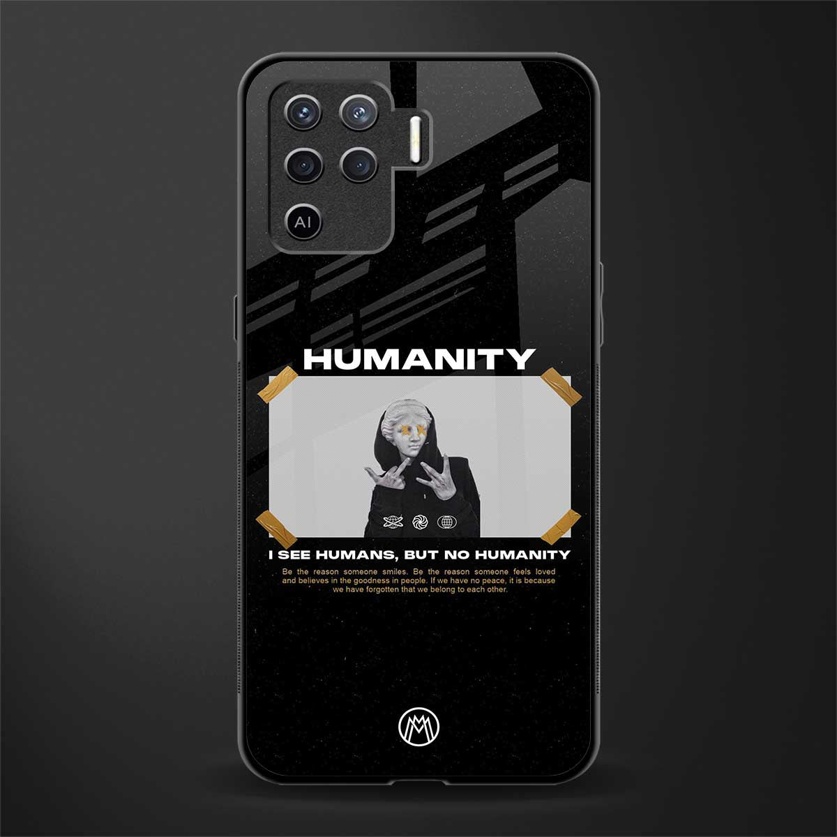 humans but no humanity glass case for oppo f19 pro image