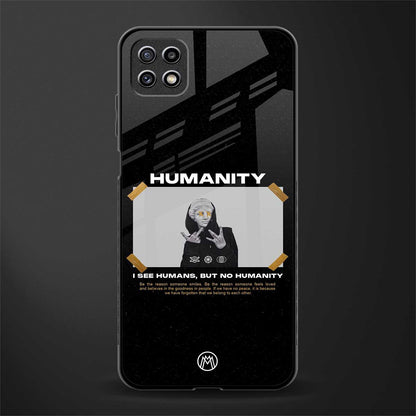 humans but no humanity glass case for samsung galaxy a22 5g image