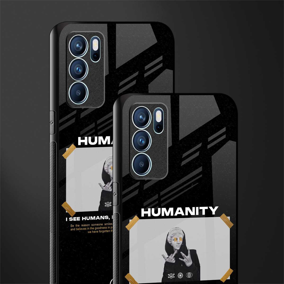 humans but no humanity glass case for oppo reno6 pro 5g image-2