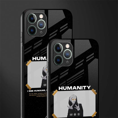 humans but no humanity glass case for iphone 11 pro image-2