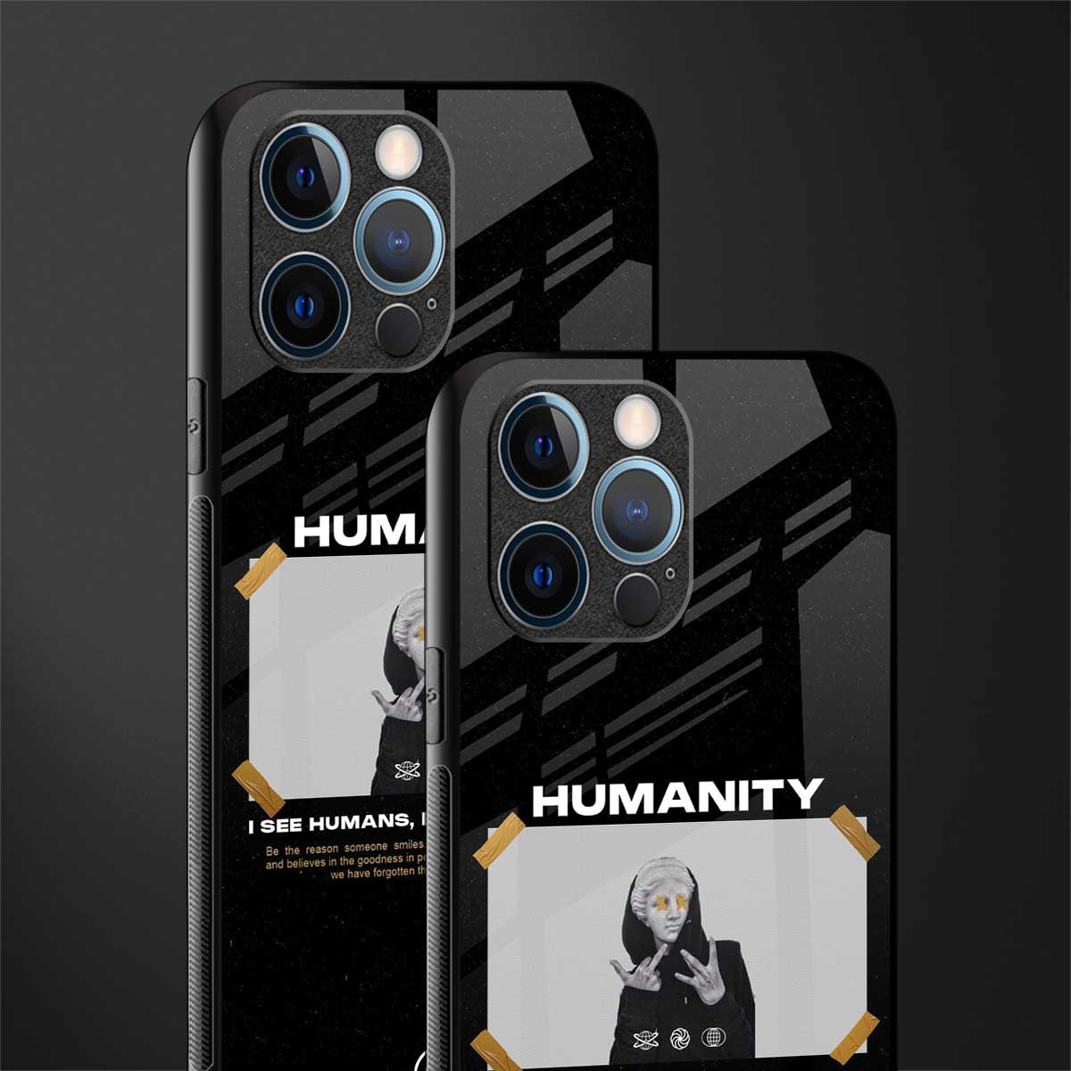 humans but no humanity glass case for iphone 12 pro image-2