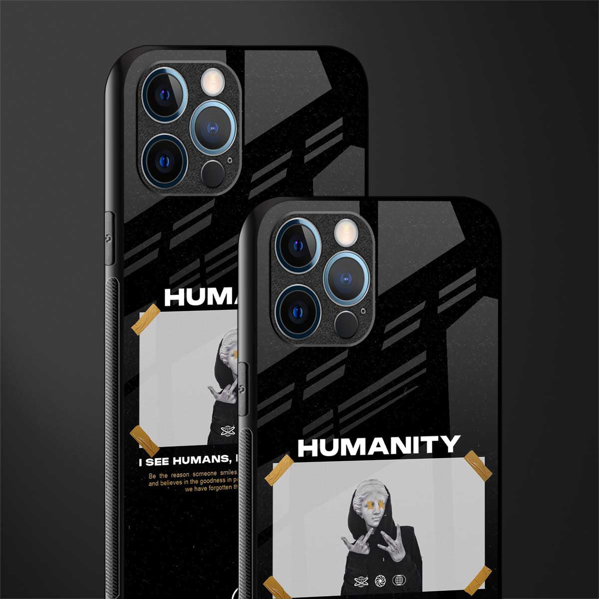 humans but no humanity glass case for iphone 12 pro max image-2