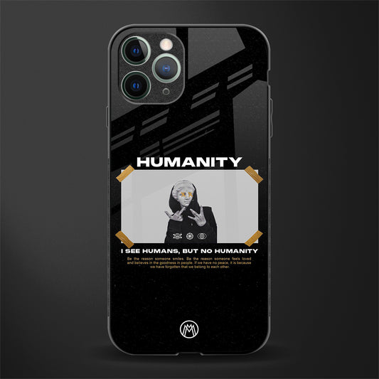 humans but no humanity glass case for iphone 11 pro max image
