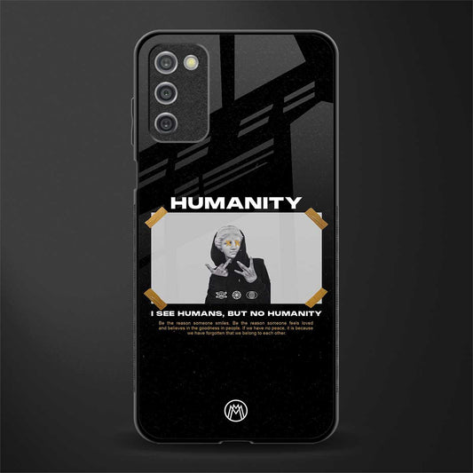 humans but no humanity glass case for samsung galaxy a03s image