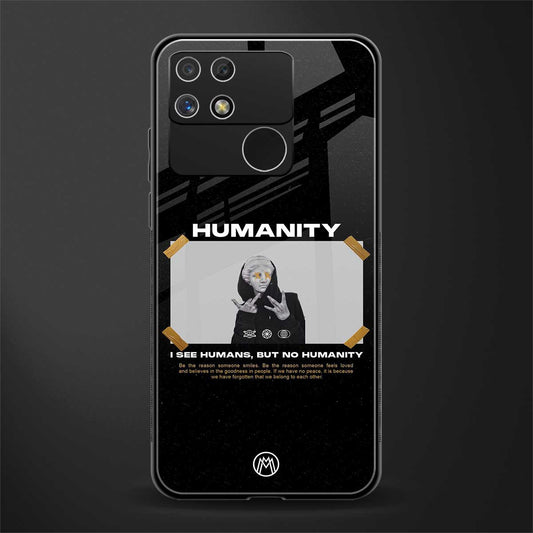 humans but no humanity back phone cover | glass case for realme narzo 50a