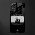 humans but no humanity back phone cover | glass case for redmi note 11 pro plus 4g/5g