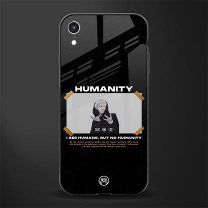 humans but no humanity glass case for iphone xr image