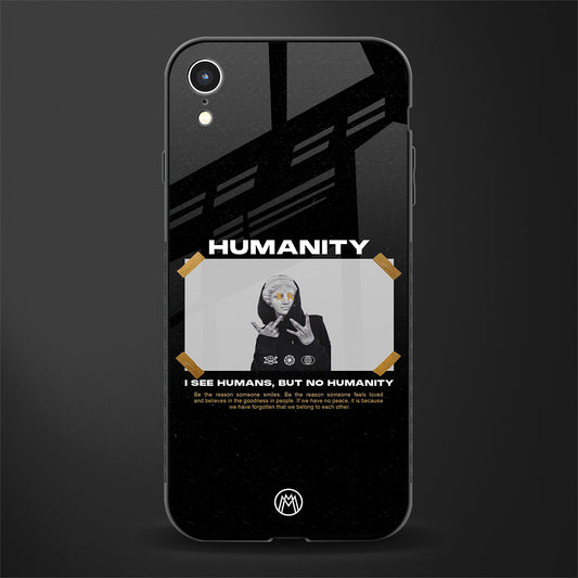 humans but no humanity glass case for iphone xr image