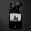 humans but no humanity glass case for iphone x image