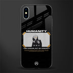 humans but no humanity glass case for iphone x image