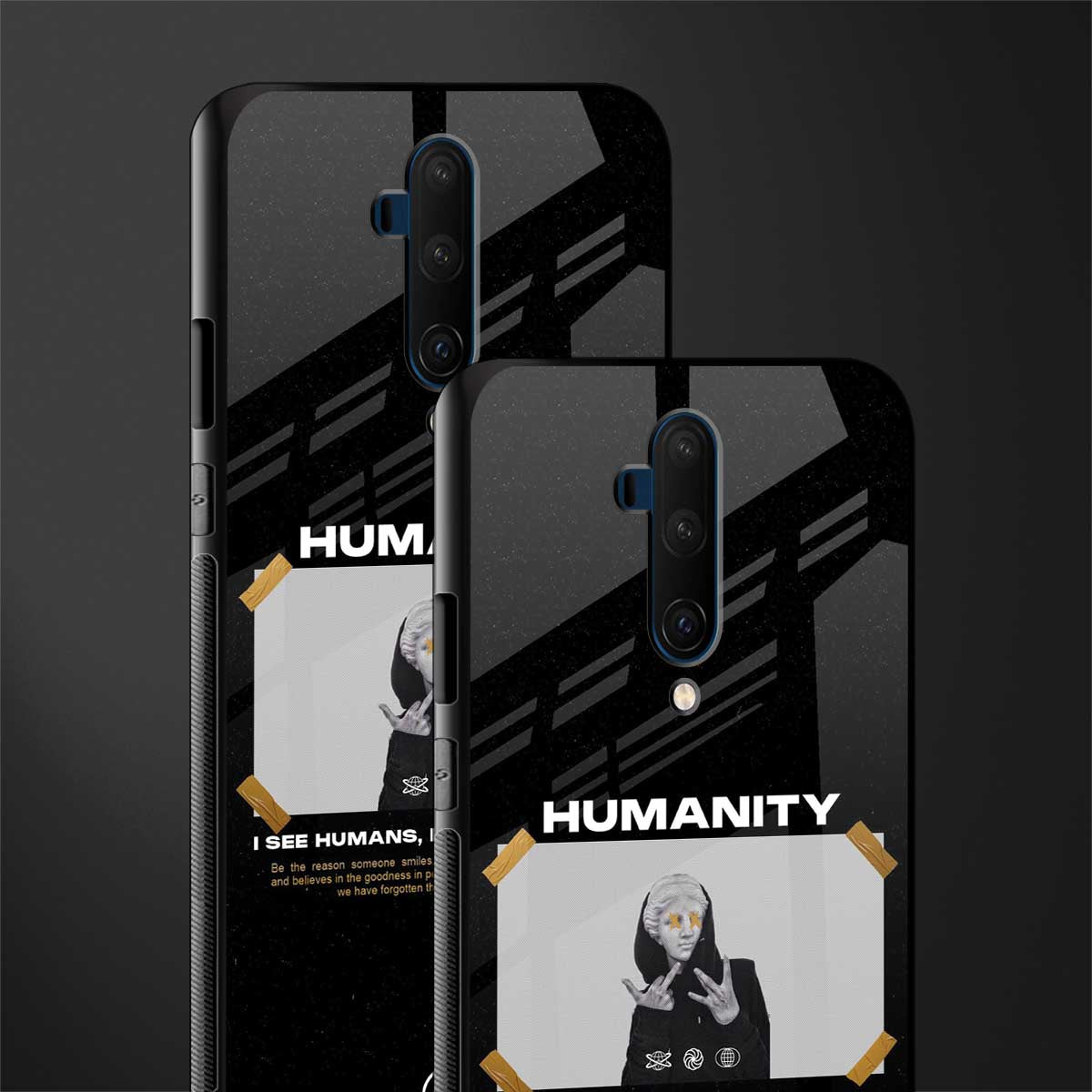 humans but no humanity glass case for oneplus 7t pro image-2