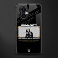 humans but no humanity back phone cover | glass case for oppo f21 pro 5g