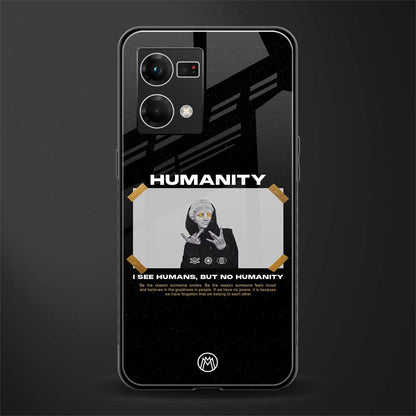 humans but no humanity back phone cover | glass case for oppo f21 pro 4g