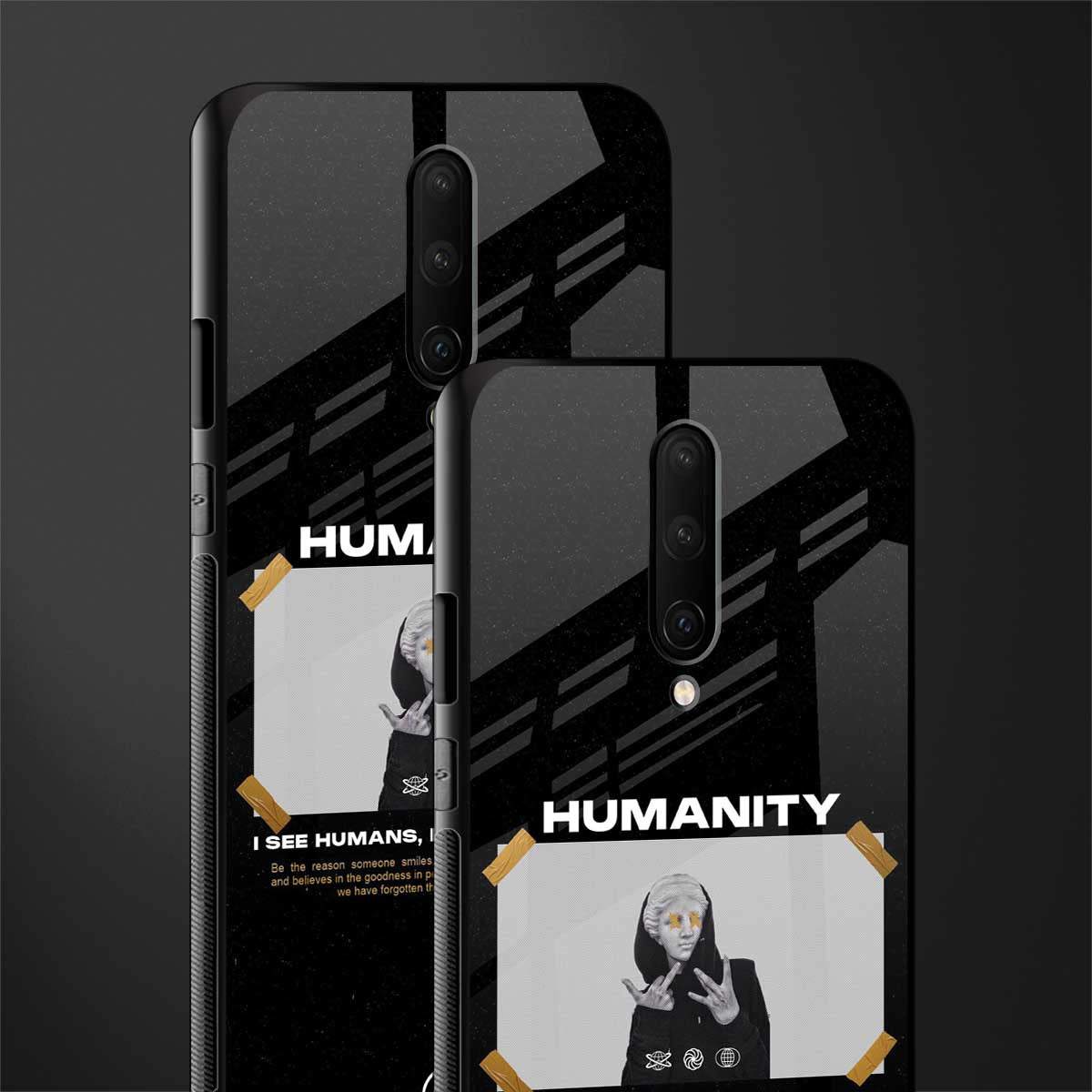 humans but no humanity glass case for oneplus 7 pro image-2