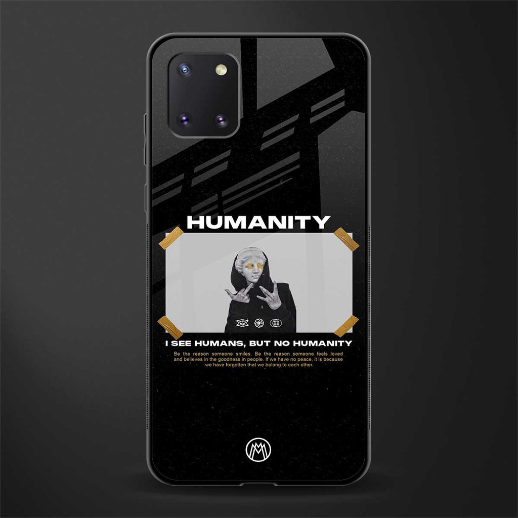 humans but no humanity glass case for samsung galaxy note 10 lite image