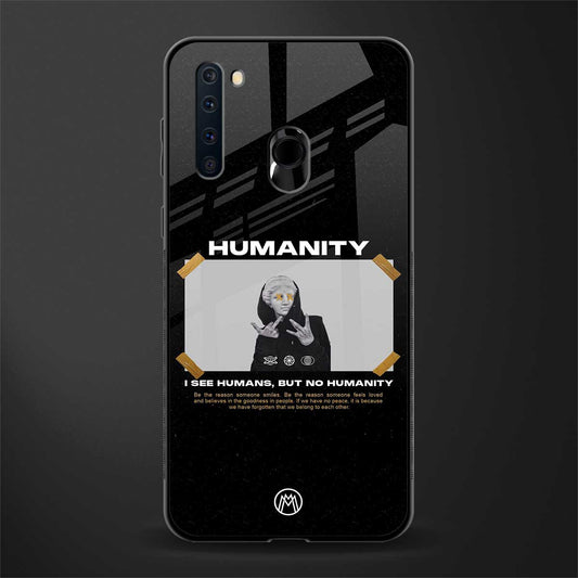 humans but no humanity glass case for samsung a21 image