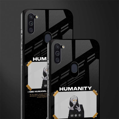 humans but no humanity glass case for samsung a11 image-2