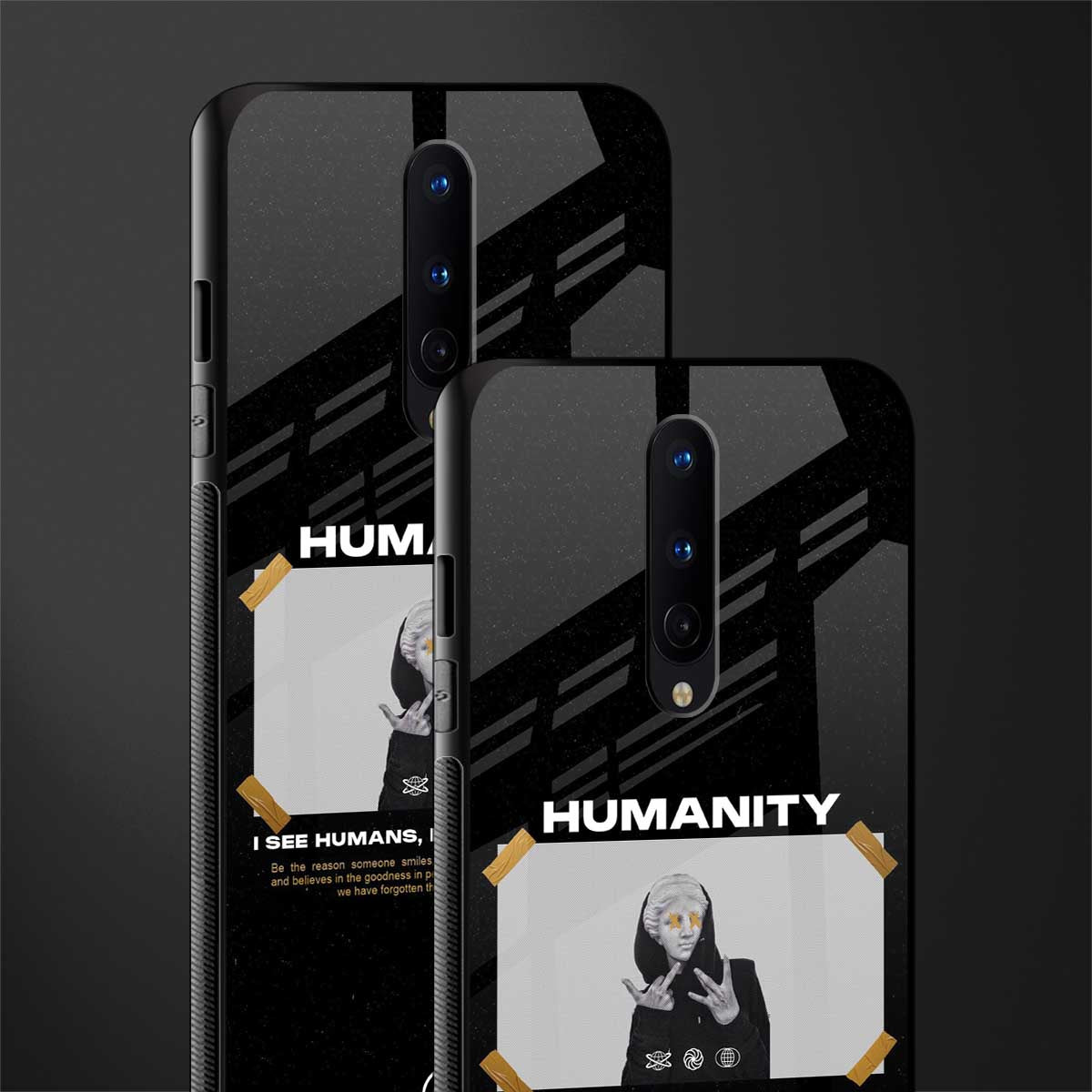 humans but no humanity glass case for oneplus 8 image-2
