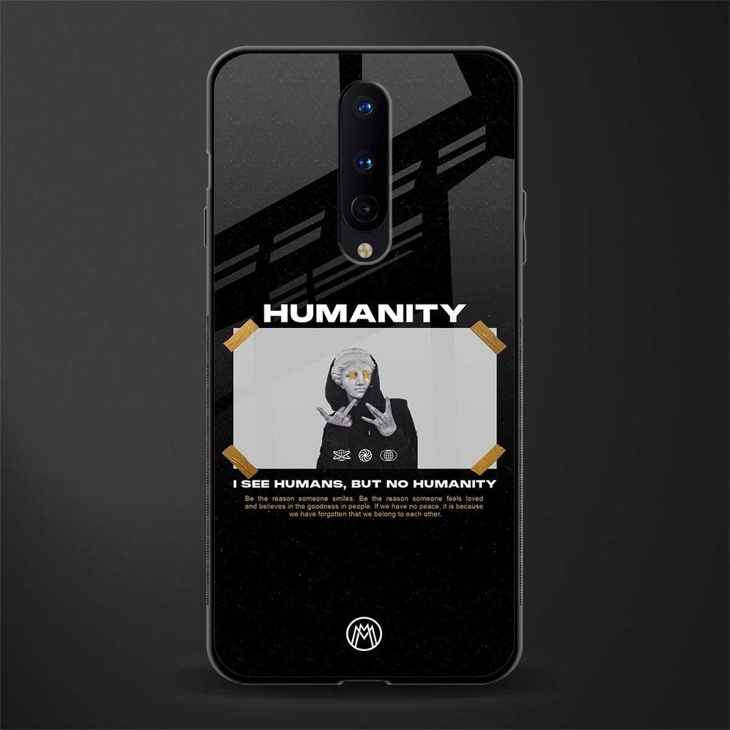 humans but no humanity glass case for oneplus 8 image