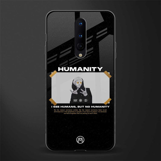 humans but no humanity glass case for oneplus 8 image