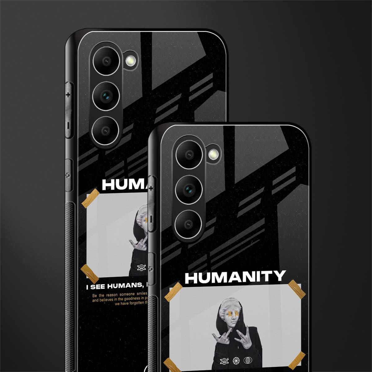 humans but no humanity glass case for phone case | glass case for samsung galaxy s23