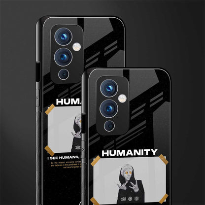 humans but no humanity back phone cover | glass case for oneplus 9