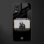 humans but no humanity back phone cover | glass case for vivo v21e 4g