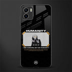 humans but no humanity back phone cover | glass case for vivo y72