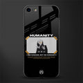 humans but no humanity glass case for iphone 8 image