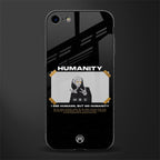 humans but no humanity glass case for iphone 8 image