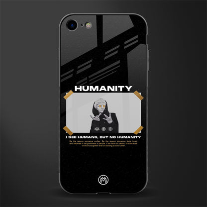 humans but no humanity glass case for iphone se 2020 image