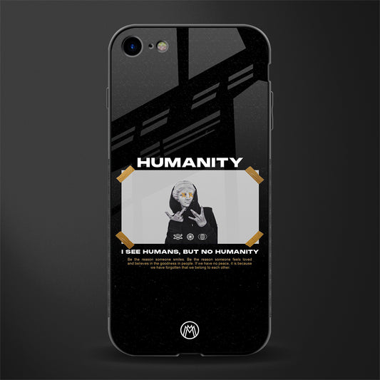 humans but no humanity glass case for iphone se 2020 image