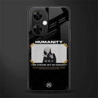 humans but no humanity back phone cover | glass case for oneplus nord ce 3 lite