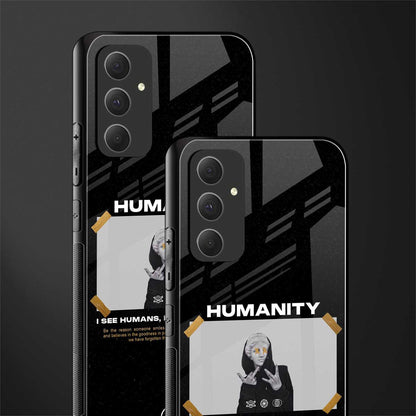 humans but no humanity back phone cover | glass case for samsung galaxy a54 5g