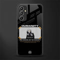 humans but no humanity back phone cover | glass case for samsung galaxy a54 5g