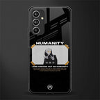 humans but no humanity back phone cover | glass case for samsung galaxy a54 5g