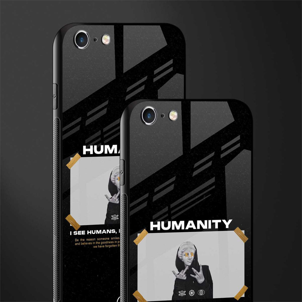 humans but no humanity glass case for iphone 6s image-2