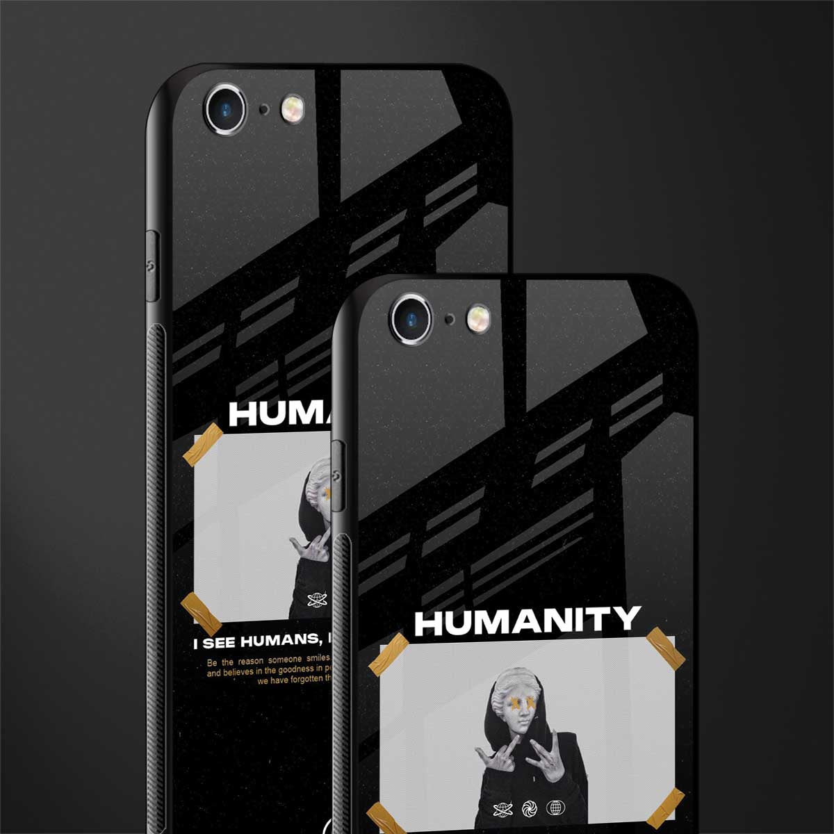 humans but no humanity glass case for iphone 6s image-2