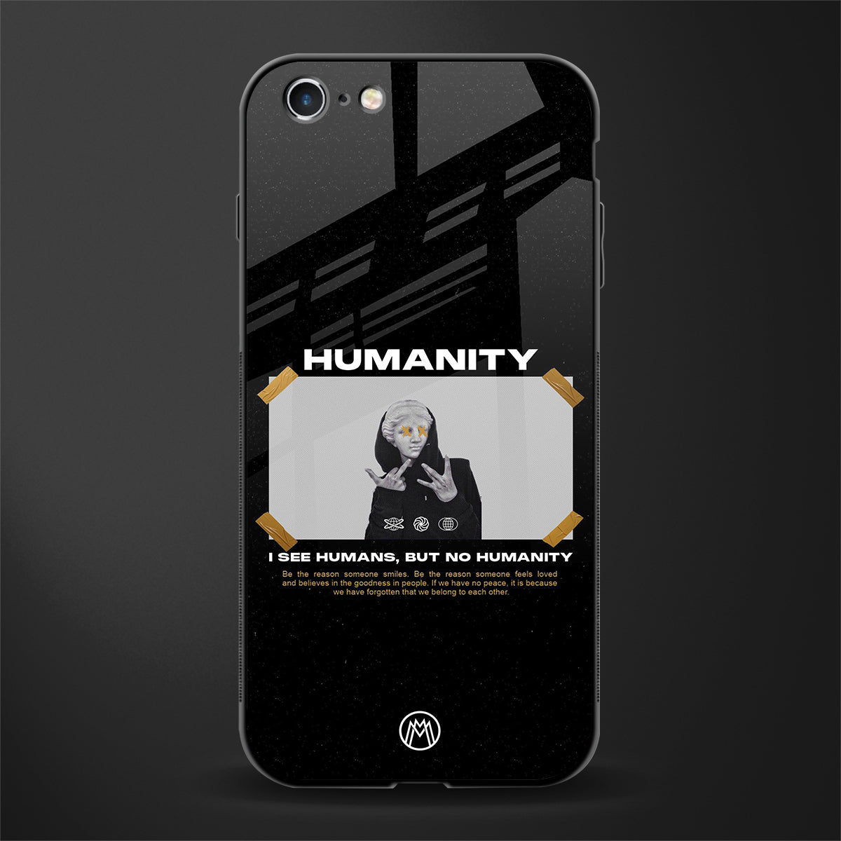 humans but no humanity glass case for iphone 6s image
