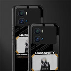 humans but no humanity back phone cover | glass case for iQOO 9 Pro