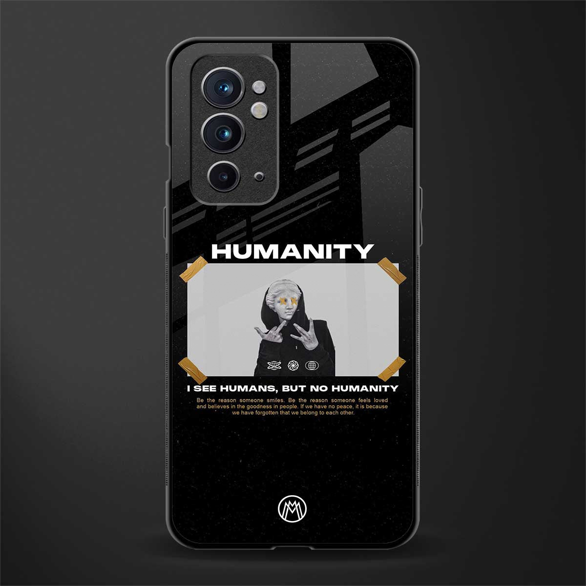 humans but no humanity glass case for oneplus 9rt image