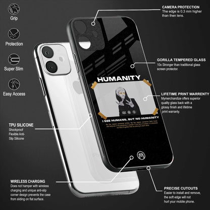 humans but no humanity back phone cover | glass case for oneplus 10r 5g