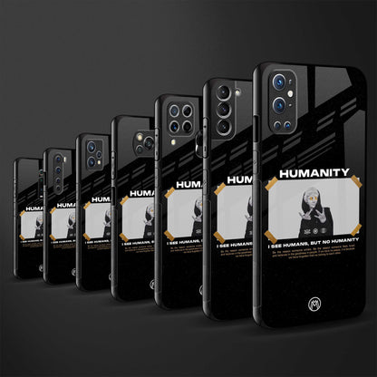 humans but no humanity back phone cover | glass case for samsung galaxy a73 5g