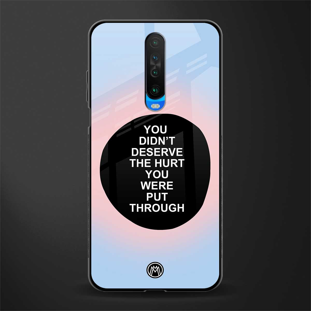 hurt glass case for poco x2 image